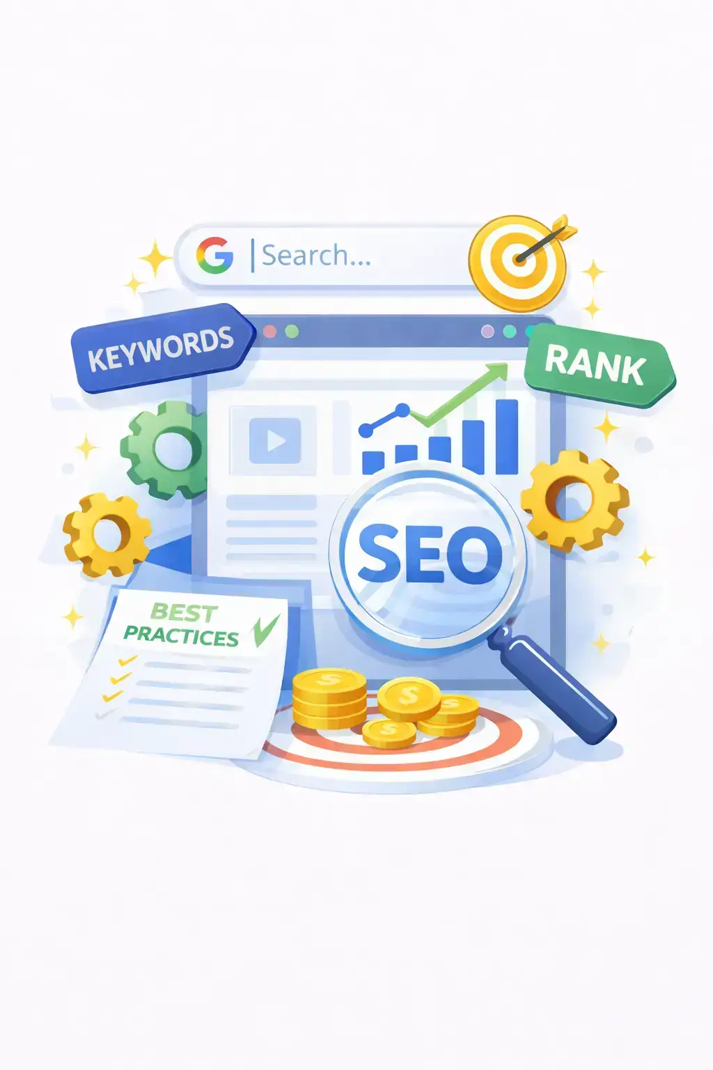 SEO services to improve website ranking, organic traffic, and search visibility on Google